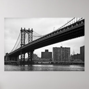 De Manhattan Bridge in New York City Poster
