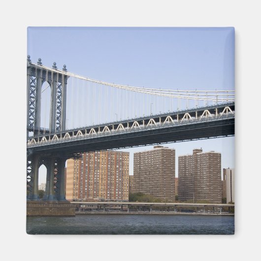 De Manhattan Bridge over de East River Magneet (Voorkant)