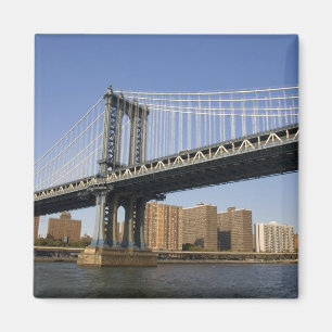 De Manhattan-brug over de oostelijke rivier de 2 Magneet