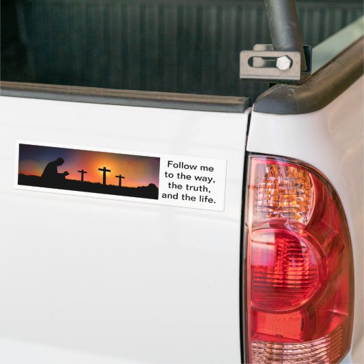 De manier, de waarheid en het leven bumpersticker (Op Truck)