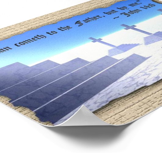 De manier, de waarheid en het leven poster (Hoek)