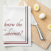 De manier om Funny Wine Quote uit Cabernet te gebr Theedoek (Quarter Fold)