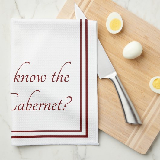 De manier om Funny Wine Quote uit Cabernet te gebr Theedoek (Quarter Fold)