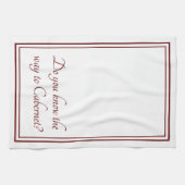 De manier om Funny Wine Quote uit Cabernet te gebr Theedoek (Horizontaal)