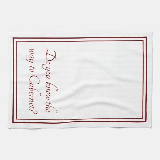 De manier om Funny Wine Quote uit Cabernet te gebr Theedoek (Horizontaal)
