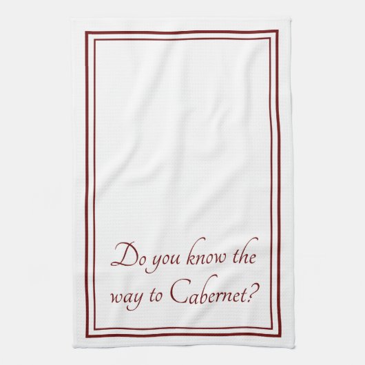 De manier om Funny Wine Quote uit Cabernet te gebr Theedoek (Verticaal)