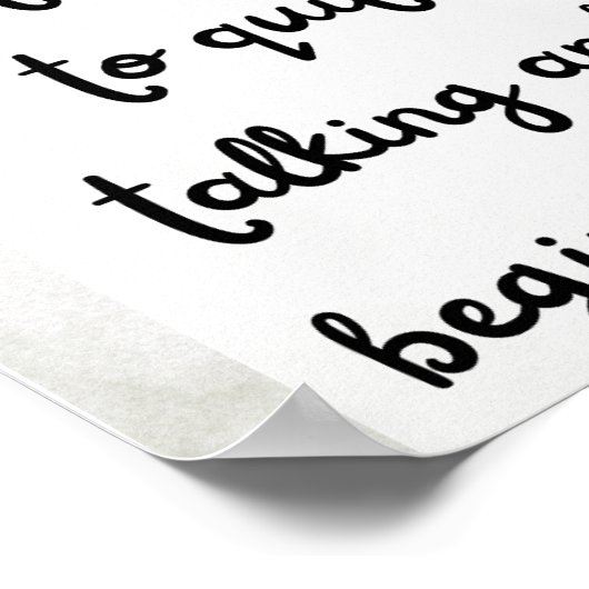 De manier om te beginnen poster (Hoek)