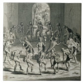 De manier waarop Caribische priesters hun strijd a Tegeltje (Voorkant)