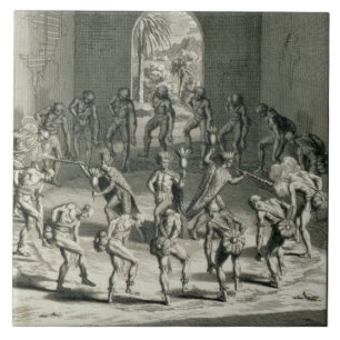 De manier waarop Caribische priesters hun strijd a Tegeltje