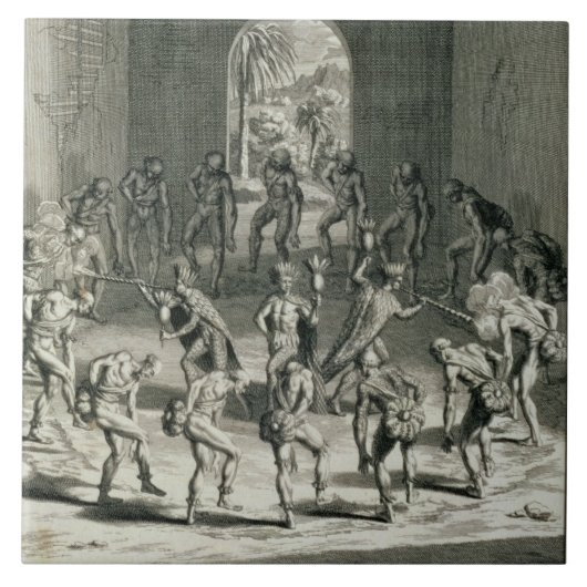 De manier waarop Caribische priesters hun strijd a Tegeltje (Voorkant)