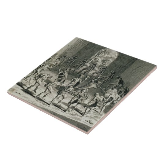 De manier waarop Caribische priesters hun strijd a Tegeltje (Zijkant)