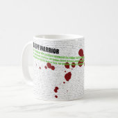 De manier waarop het krijger gedicht omdraait koffiemok (Voorkant links)