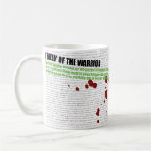 De manier waarop het krijger gedicht omdraait koffiemok (Links)