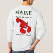 De manier waarop het leven moet worden t-shirt (Achterkant)