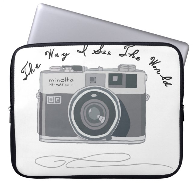 De manier waarop ik de wereld zie laptop sleeve (Voorkant)