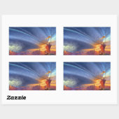 De manier waarop koning Hoesje Afbeelding is Rechthoekige Sticker (Vel)