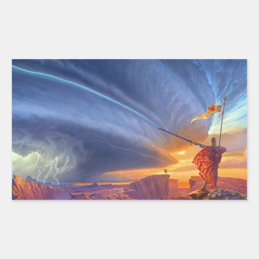 De manier waarop koning Hoesje Afbeelding is Rechthoekige Sticker (Voorkant)