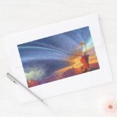 De manier waarop koning Hoesje Afbeelding is Rechthoekige Sticker (Envelop)