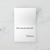 De manier waarop mijn zicht is bedankkaart (Binnen)