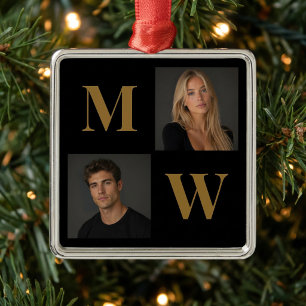 De Manier Waarop Wij Op Maat Gemaakte Paar Foto In Metalen Ornament
