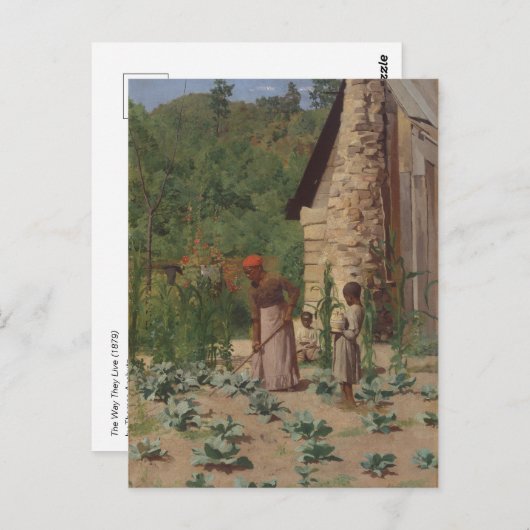 De manier waarop ze leven door T. Anshutz  schilde Briefkaart (Voorkant / Achterkant)