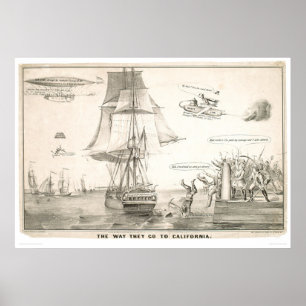 De manier waarop ze naar Californië gaan (0478A) Poster
