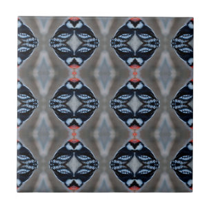 De Mannelijke Donsachtige Specht van Patternized Tegeltje