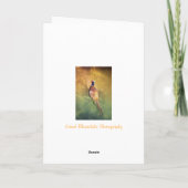 De mannelijke Kaart van de Groeten van de Fazant (Achterkant)