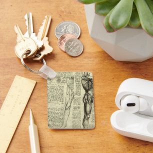 De mannelijke spieren van de menselijke anatomie v sleutelhanger