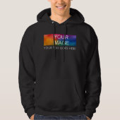 De Mannen Douane voegt hier uw Logo van het Afbeel Hoodie (Voorkant)