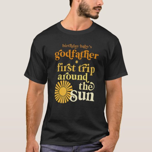 De Mannen Godfather gaat om de zondag T-shirt (Voorkant)