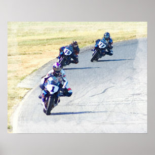 De Mannen in blauw Poster