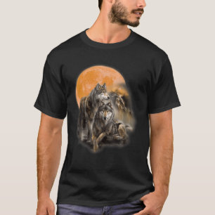 De Mannen in de bergen zoeken naar Native American T-shirt