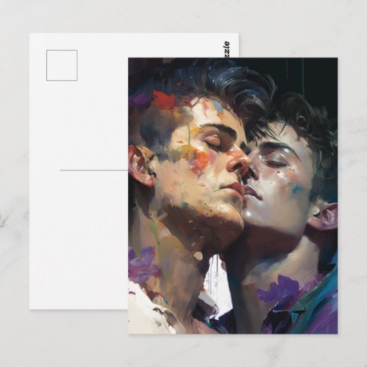 De Mannen in Liefde Briefkaart (Voorkant / Achterkant)