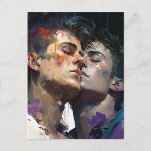 De Mannen in Liefde Briefkaart (Voorkant)