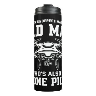 De Mannen onderschatten nooit een oud Man Who' Thermosbeker