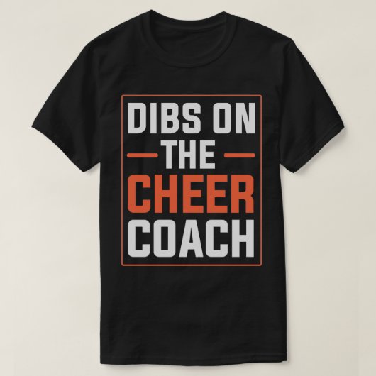 De mannen op het Cheer Coach Cheerlead Squad T-shirt (Design voorkant)