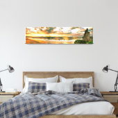 De Mannen strand, Ballybunion. Canvas Afdruk (Insitu (Slaapkamer))