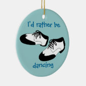 De Mannen Swing Dance toont identiteitskaart eerde Keramisch Ornament (Rechts)