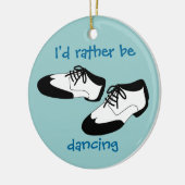 De Mannen Swing Dance toont identiteitskaart eerde Keramisch Ornament (Links)