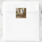 De Mannen van de Heilige Kantoor Vierkante Sticker (Tas)