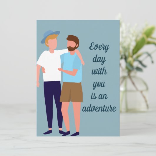 De Mannen van de homepage in de Aangepaste Citaat  Kaart (Staand voorkant)