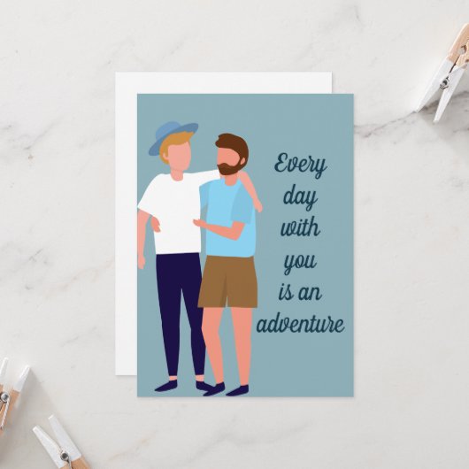 De Mannen van de homepage in de Aangepaste Citaat  Kaart (Voorkant / Achterkant in situ)