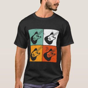 De Mannen van de Speler van de bas voor de BassGui T-shirt