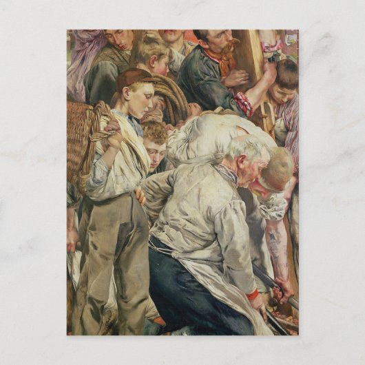 De Mannen, verlaten paneel van de Leeftijd van de  Briefkaart (Voorkant)