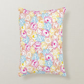 De Mannetjes & Meisjes Meisje | Neon Kleuren Patro Accent Kussen (Voorkant(Verticaal))