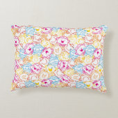 De Mannetjes & Meisjes Meisje | Neon Kleuren Patro Accent Kussen (Achterkant)