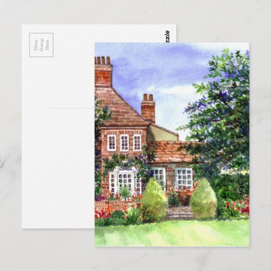 De manor, Heslington, York Briefkaart (Voorkant / Achterkant)