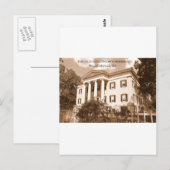 De Mansion van de oude gouverneur, Milledgeville,  Briefkaart (Voorkant / Achterkant)