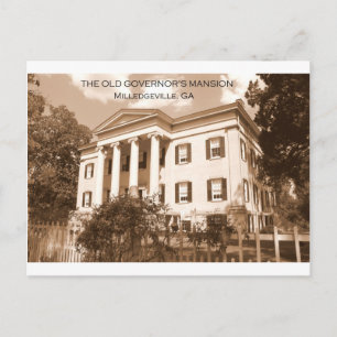 De Mansion van de oude gouverneur, Milledgeville,  Briefkaart
